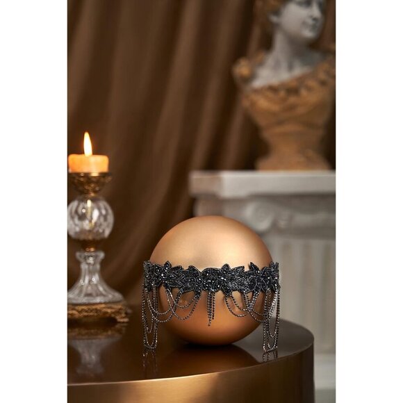 1920s Flapper Headpiece Beaded Chain Roaring 20s Gatsby Hair Accessory - Picture 4 of 6